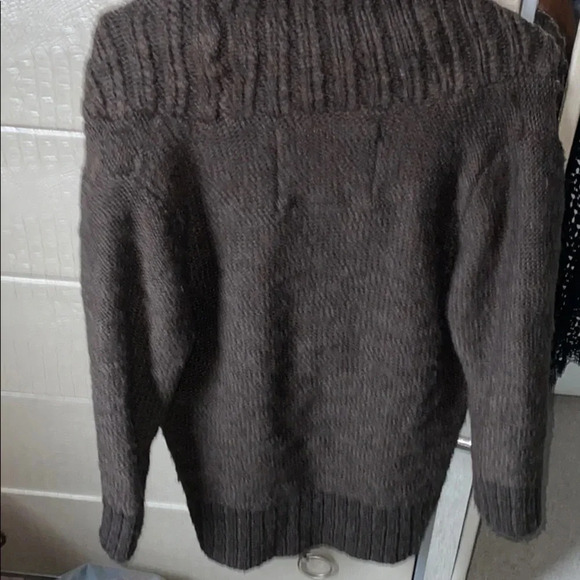 Abercrombie & Fitch Taupe chunky Sweater Sz M - Picture 6 of 9